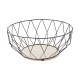 Fruit Bowl Secret de Gourmet Baltik Silver Black Metal