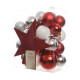 Bolas de Navidad Decoris 33 Piezas Rojo/Blanco