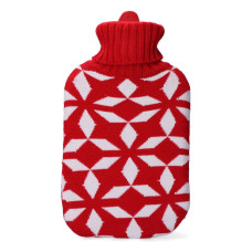 Bolsa de Agua Caliente EDM Rojo Blanco Lana (2 L)