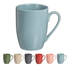 Juego de 6 Tazas Caison Multicolor Porcelana 350 ml Acabado en mate