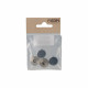 Embellecedores para muebles EDM Latón Roscado Ø 18 mm (4 Unidades)