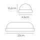 LED Wall Light EDM Oval White 18 W F 1820 lm (4000 K)