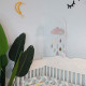 Carrusel para Cuna Atmosphera Nubes Rosa Madera MDF