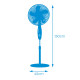 Ventilador de Pie EDM 33967 Negro 60 W
