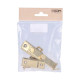 Door latch EDM 85078 Polished brass 8 cm Reversible
