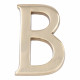 Letter EDM B Polished brass (10 cm)