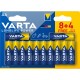 Pilas Alcalinas Varta Longlife Power AA 1,5 V (12 Unidades)