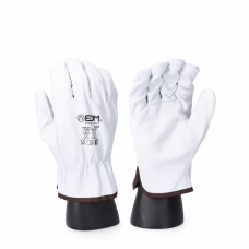 Guantes de Trabajo EDM Blanco Piel de vaca Transportes