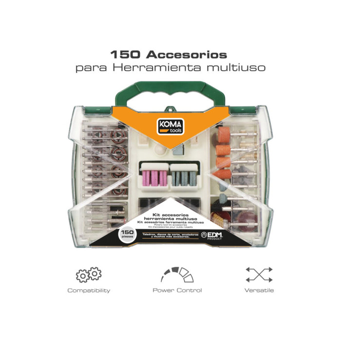 Kit de herramientas Koma Tools 150 Piezas Kit de herramientas Koma Tools 150 Piezas