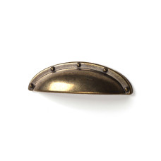 Tirador Rei 2004 Dorado Metal 64 mm Concha Desgastado 4 Piezas