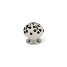 Pomo Rei e506 Azul Metal Flor Ø 40 x 36 mm 4 Piezas