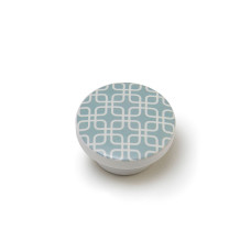 Pomo Rei e225 Gris Madera de haya Ø 40 x 22 mm 4 Piezas