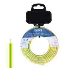 Cable Eléctrico Unifilar EDM 28581 Bicolor 15 m h07z1-k