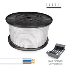 Cable Eléctrico Manguera Sediles Blanco 300 m Bobina