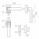 Crank EDM 85458 6801 Black Aluminium Left Pressure closure