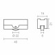 Rodamiento EDM 85469 Climalit 177 rd17 Acero 40 x 21 mm (2 Unidades)