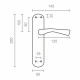 Juego de Manillas EDM 85435 707 24 x 4,5 cm