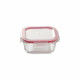 Set of lunch boxes Bergner Q4052 Squared Borosilicate Glass (3 pcs)