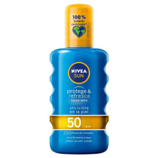 Spray Protector Solar PROTEGE & REFRESCA Nivea 4005900725332 Spf 50 (200 ml) Spf 50 200 ml