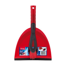 Set de Limpieza Escoba y Recogedor Vileda Rojo Plástico