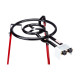 Quemador para Paella Vaello Negro Acero Pulido Ø 40 cm Trípode Quemador