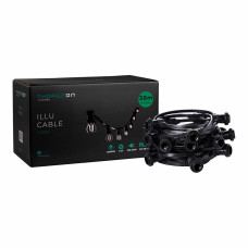 Guirnalda portalámparas Thorgeon Negro 2000 W 30 m 30