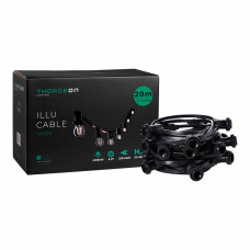 Guirnalda portalámparas Thorgeon Negro 2000 W 20 m 20