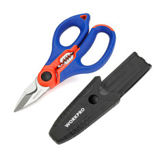 Tijeras de Electricista Workpro 16,7 x 8 x 2,8 cm 3 en 1