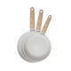 Set de Sartenes San Ignacio Crema Ø 18 x 4 cm Ø 22 x 5 cm Ø 26 x 5 cm 3 Piezas