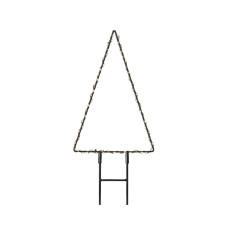 Decoración luminosa Lumineo Árbol de Navidad 18 x 27 cm Metal Estaca MicroLED