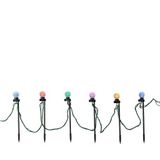 Set de Estacas LED de jardín Lumineo 6 W Multicolor Blanco Cálido 14,5 m 20 Unidades