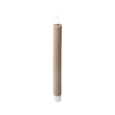 Vela LED Lumineo Gris claro Ø 2,2 x 24,5 cm