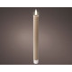 Vela LED Lumineo Gris claro Ø 2,2 x 24,5 cm