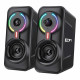 Altavoces PC EDM 07754 for players Negro