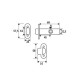 Picaporte EDM 85637 PCT03 Acero 68 x 25 x 57,5 mm Tubular
