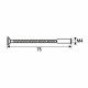 Tornillo pasante multicorte EDM 85634 TRN02 Acero M4 x 75 mm (4 Unidades)