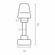 Muletilla para manilla EDM 85443 10098 Zamak 78 x 6 mm Con desbloqueo