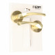 Manilla con roseta EDM 85438 707 Aluminio Ø 50 mm