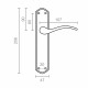 Handle set EDM 85431 202 25,6 x 4,7 cm