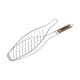 Parrilla de Barbacoa para Pescado Acero Inoxidable (14 x 58 cm)