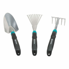 Kit de herramientas de jardinería Gardena Azul/Negro Acero (3 Unidades)