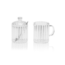 Milk jug and sugar bowl Andrea House 3 Pieces