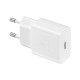 Cargador de Pared + Cable USB C Samsung EP-T1510XWE Blanco 15 W