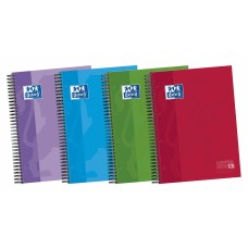 Cuaderno Oxford European Book 4 Classic 180 Hojas Microperforado A4 5 mm Tapa dura Espiral (5 Unidades)