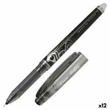 Bolígrafo Pilot Frixion Point Tinta borrable 0,25 mm Negro Aguja (12 Unidades)