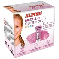 Children's Makeup Alpino Glitter Gel 6 Pieces