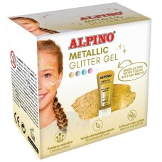 Children's Makeup Alpino Glitter Gel 6 Pieces