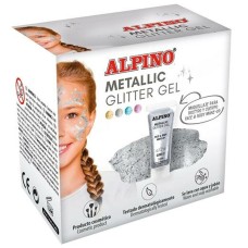 Children's Makeup Alpino Glitter Gel 6 Pieces