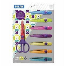 Tijeras Milan Multicolor 9 Piezas Acero Inoxidable