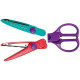 Tijeras Milan Multicolor 9 Piezas Acero Inoxidable
